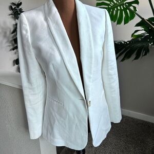 J. Crew White Linen Parke Blazer